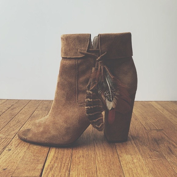 Jessica Simpson Shoes - ✨ Jessica Simpson Canela Brown Suede Ankle Bootie